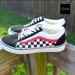 Vans Men 9.5 or Women 11.5 Red/Black/White